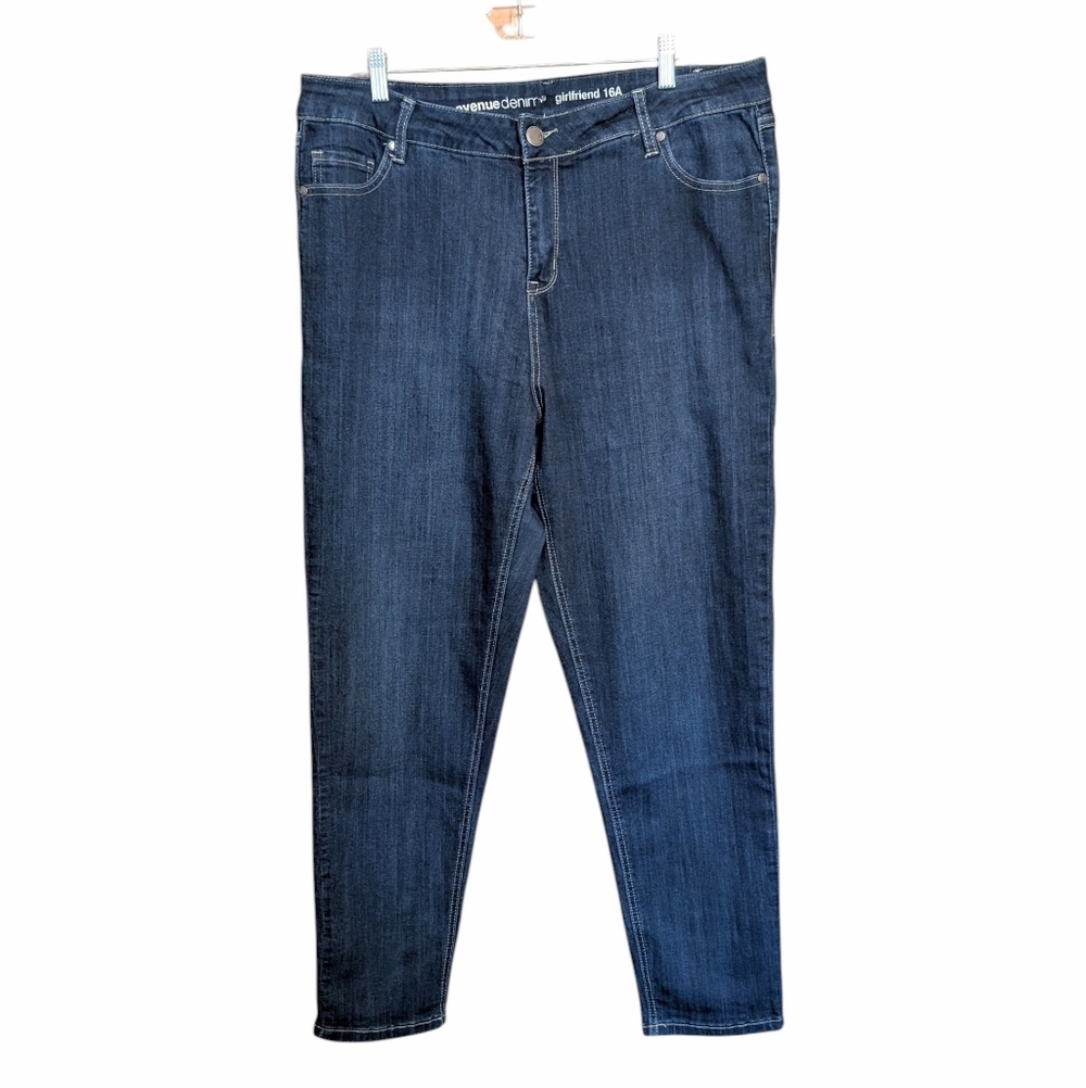 Avenue Denim Girlfriend High-rise Stretch Jeans